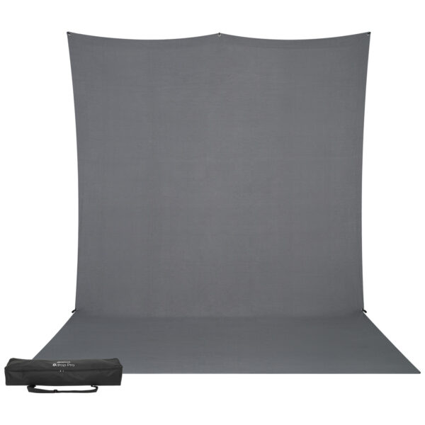 Westcott X Drop Pro Wrinkle-Resistant Backdrop Kit - Neutral Grey Sweep (2,4 x 4 m)