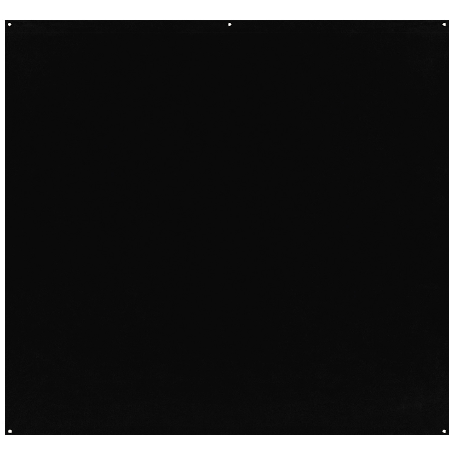 Westcott X-Drop Pro Wrinkle-Resistant Rich Black -mallistossa on kiinteä musta neliön muotoilu, jossa on viisi pientä, tasaisin välimatkoin olevaa reikää: yksi jokaisessa kulmassa ja yksi ylhäällä keskellä.