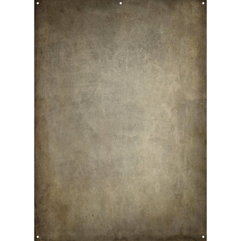 Joel Grimes' Westcott X Drop Stoffen Achtergrond - Parchment Paper (152 x 213 cm) features aged details, subtle stains and four small corner holes that create a vintage, rustic look.