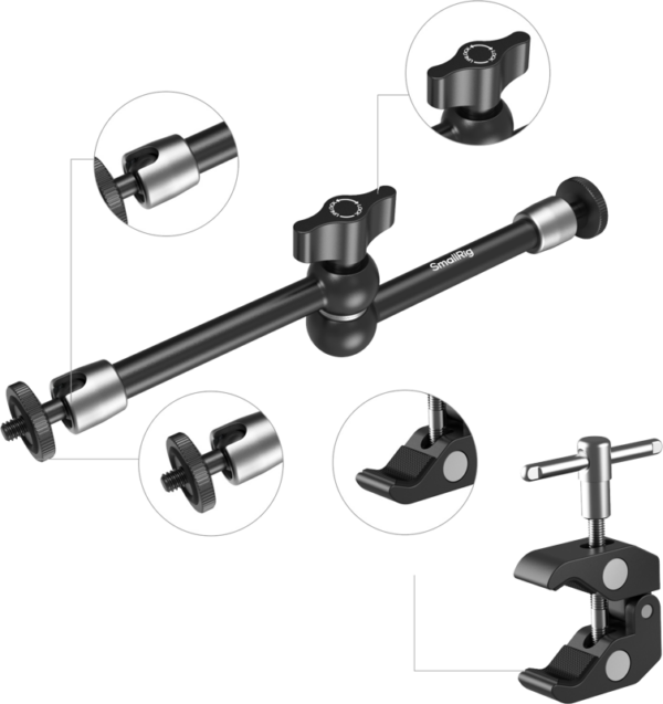 SmallRig 5326 Crab-Shaped Clamp for Phones 9.8"