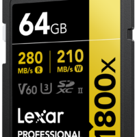 800q-02_117585 Lexar Pro 1800x SDXC U3 (V60) UHS-II R280/W210 64GB -muistikortti