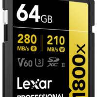 800q-03_117585 Lexar Pro 1800x SDXC U3 (V60) UHS-II R280/W210 64GB -muistikortti
