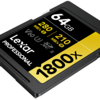 800q-04_117585 Lexar Pro 1800x SDXC U3 (V60) UHS-II R280/W210 64GB -muistikortti