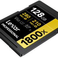 Lexar Pro 1800x SDXC U3 (V60) UHS-II R280/W210 128GB -muistikortti