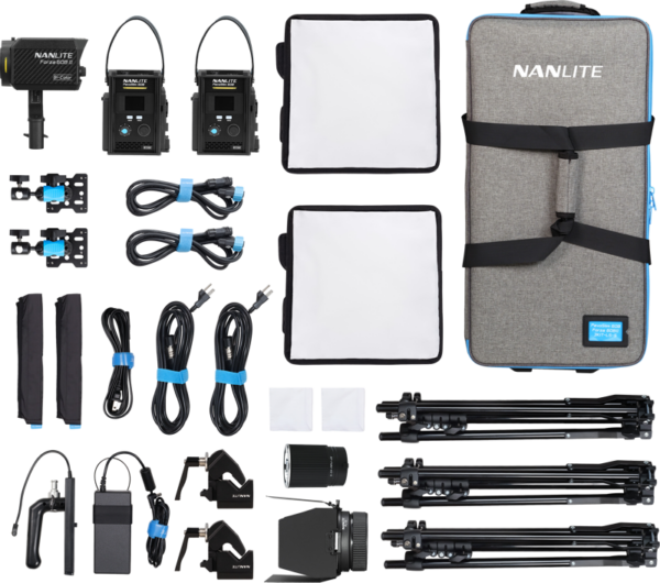 Nanlite PavoSlim 60B x 2 & Forza 60B II KIT - 3-Light Kit with Light Stand