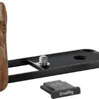 SmallRig 5224 L-Shaped Mount Plate with Wooden Handle for FUJIFILM X half Black