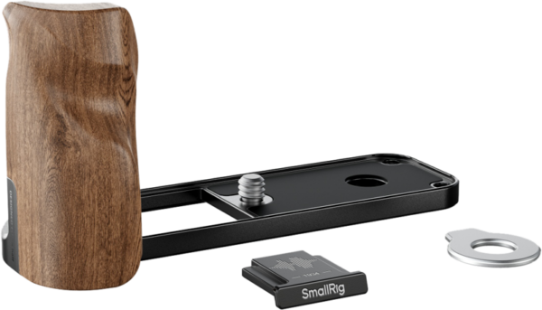 SmallRig 5224 L-Shaped Mount Plate with Wooden Handle for FUJIFILM X half Black