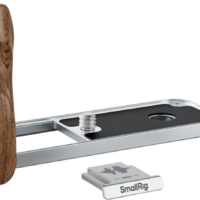 SmallRig 5223 L-Shaped Mount Plate with Wooden Handle for FUJIFILM X half Silver
