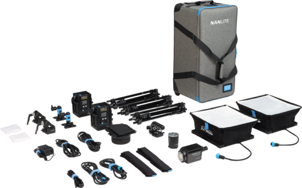 Nanlite PavoSlim 60B x 2 & Forza 60B II KIT - 3-Light Kit with Light Stand