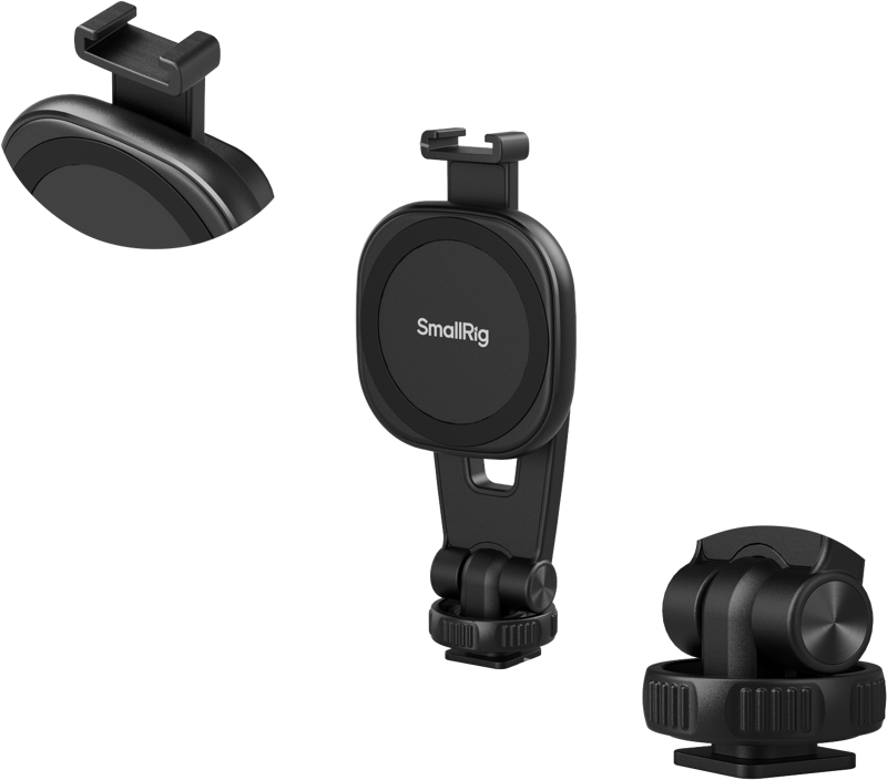 800q-03_133171 SmallRig 5283 AC-10 Attachable Phone Clamp with Cold Shoe Mount -phone holder