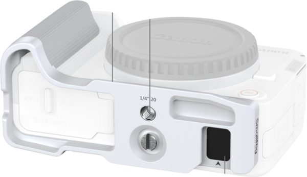 SmallRig 5430 L-Shaped Mount Plate with Handle for Canon EOS R50 V (White) –kehikko