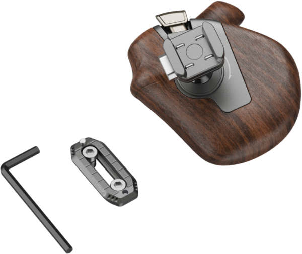 800q-03_133654 SmallRig 5192 ImageGrip Series Wooden Handle with NATO Clamp (Right Side)