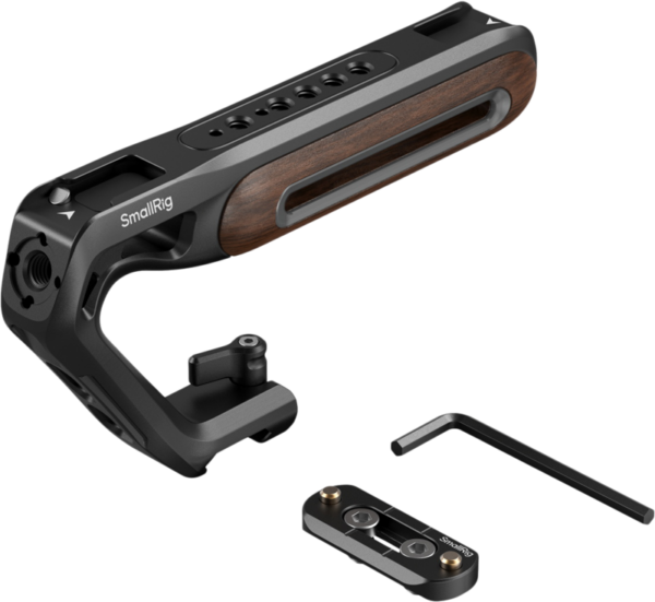 SmallRig 5251 Wooden Top Handle with NATO Clamp