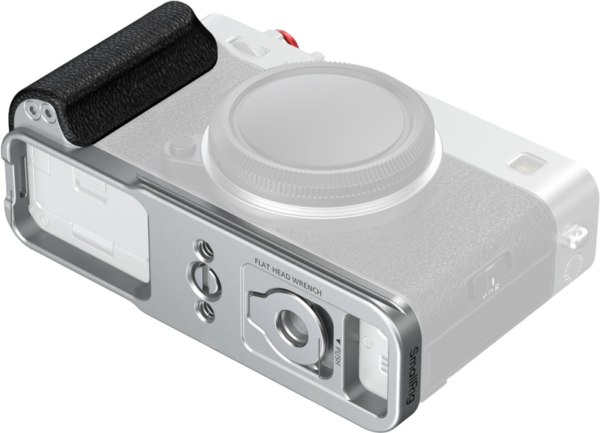 SmallRig 5447 L-Shaped Mount Plate with Silicone Handle for FUJIFILM X-E5 Silver