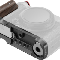 SmallRig 5261 L-Shape Mount Plate with Wooden Handle for Fujifilm X-M5 - frame