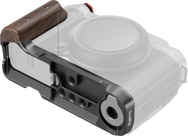 SmallRig 5261 L-Shape Mount Plate with Wooden Handle for Fujifilm X-M5 - frame