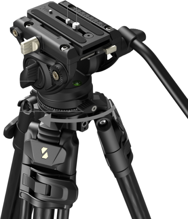 SmallRig 5201 Video Carbon Fiber Tripod Kit AD-50 Max