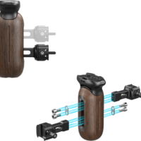 SmallRig 5239 Wooden Side Handle with NATO Clamp