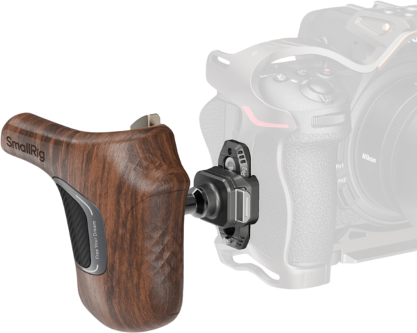 800q-05_133654 SmallRig 5192 ImageGrip Series Wooden Handle with NATO Clamp (Right Side)