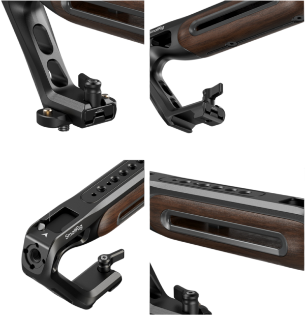 SmallRig 5251 Wooden Top Handle with NATO Clamp