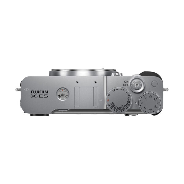 Fujifilm X-E5 + Fujinon 23mm f/2.8, silver