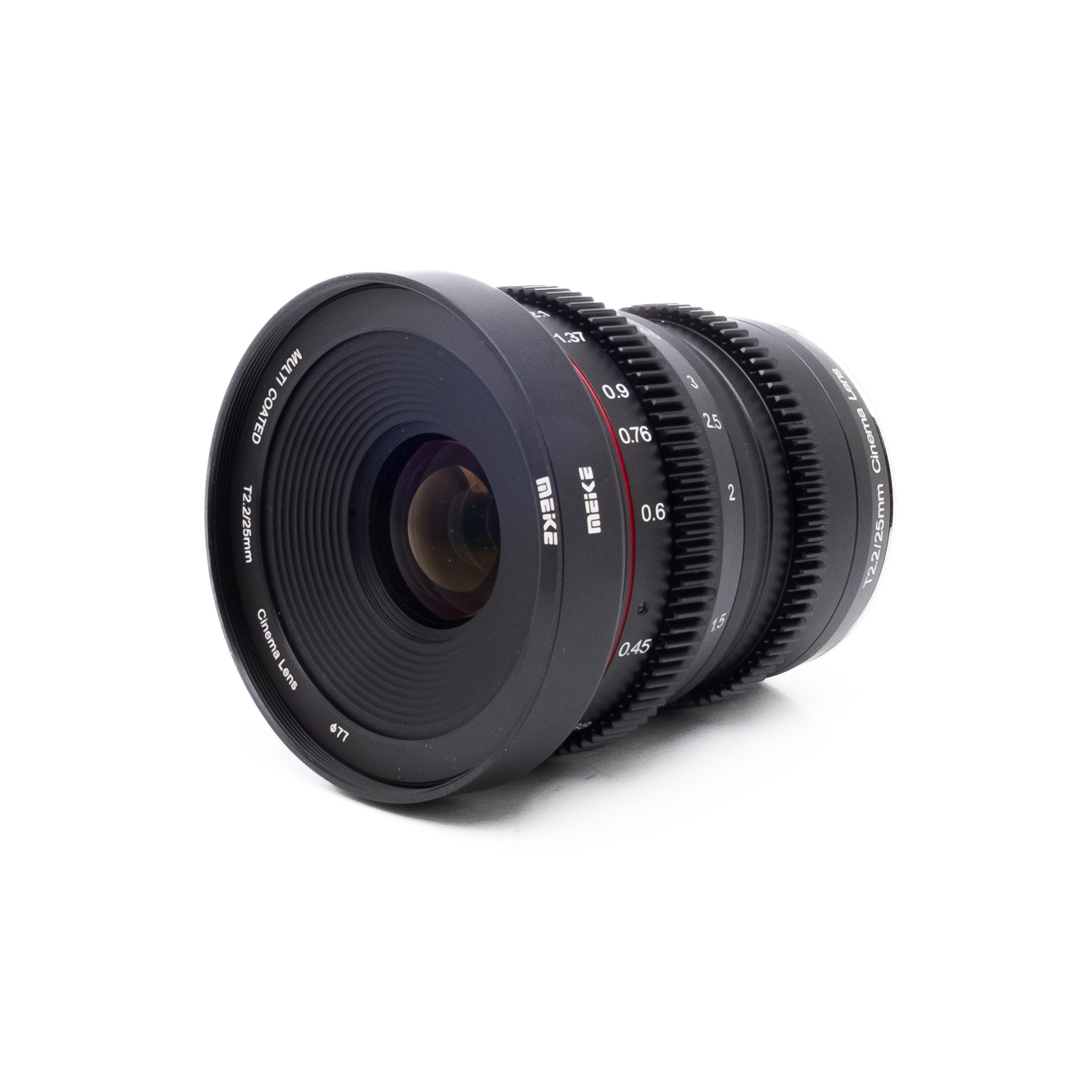 Meike 25mm T2.2 Fujifilm (Kunto K5, sis. ALV 25,5%, takuu 6kk) - Käytetty