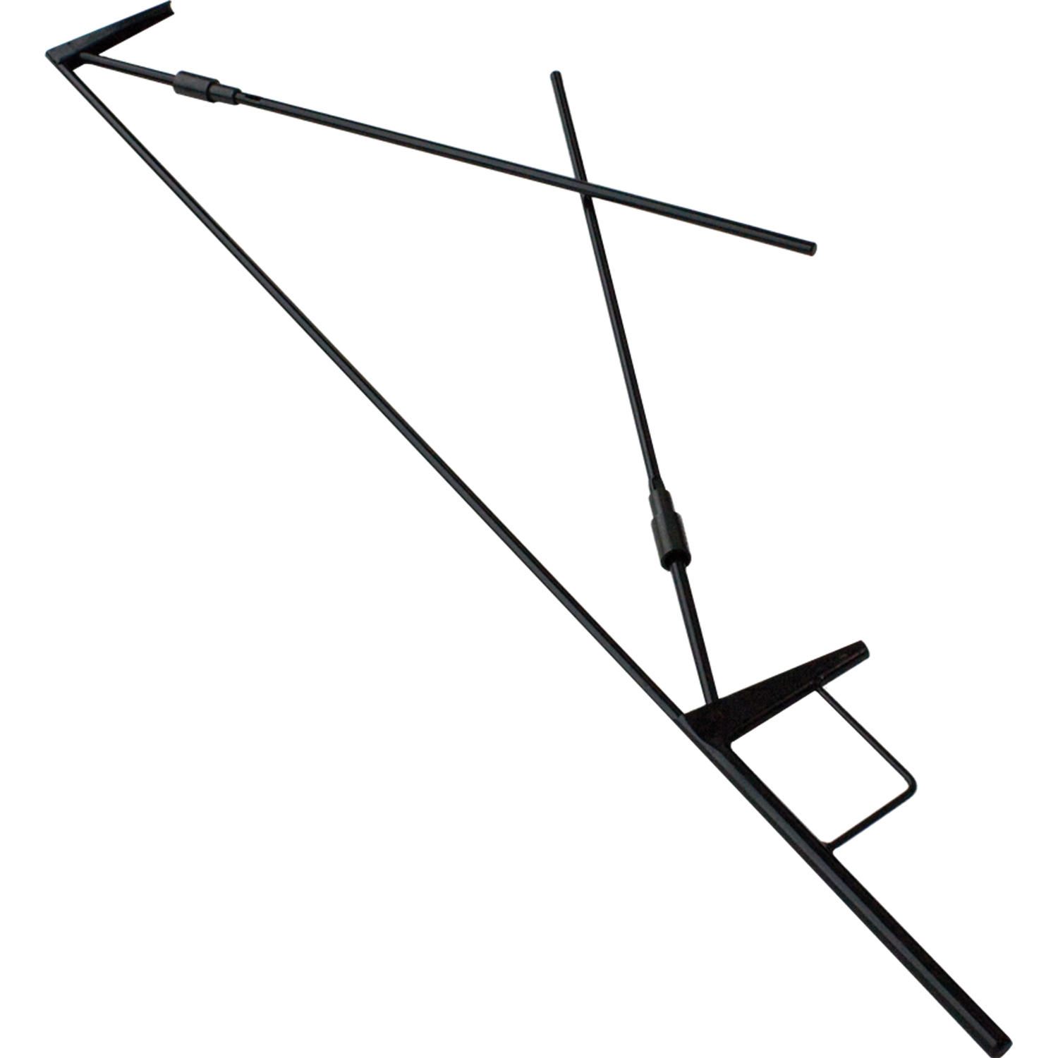 Westcott Fast Flags 46 x 61 cm folding frame, black metal frame with two adjustable bars and rectangular base, shown on a white background.