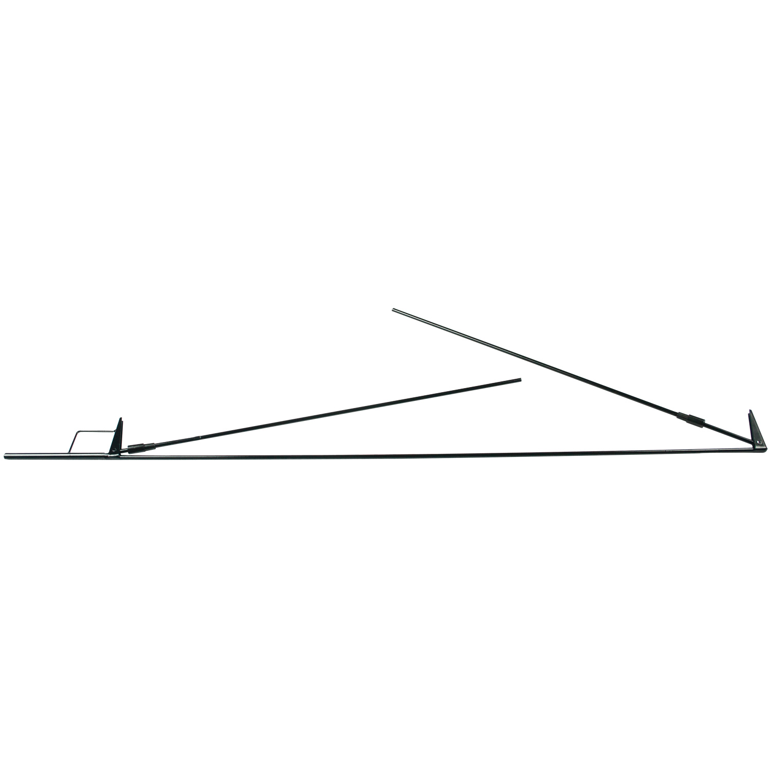 The Westcott Fast Flags 61 x 91 cm folding frame has a black metal frame with two pull-out poles and a wire base on a white background.