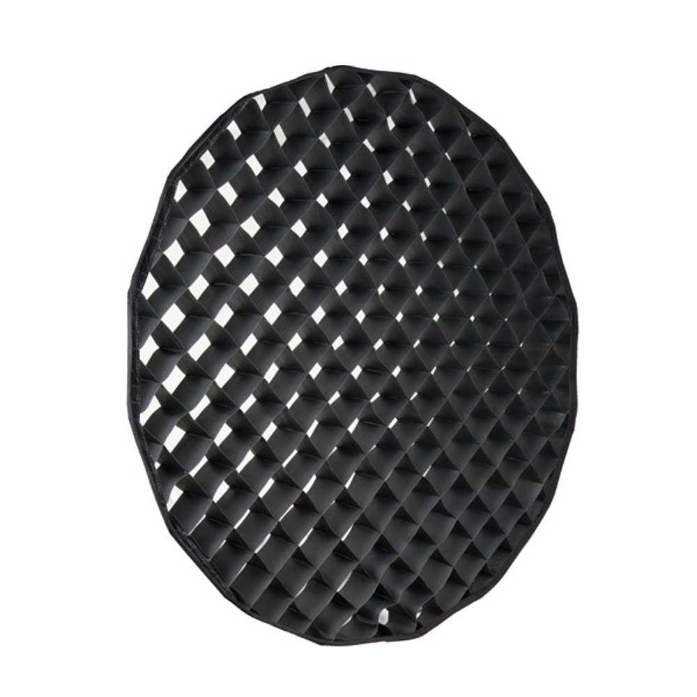 Westcott 40-Degree Egg Crate Grid for Beauty Dish & Beauty Dish Switch on pyöreä musta ritilä, jota käytetään valokuvauksessa valon suunnan ja leviämisen säätämiseen.