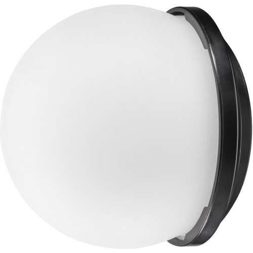 The white dome of the Westcott FJ80 magnetic diffusion dome is fitted with a black frame.