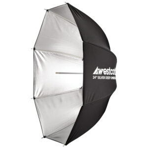 Westcott Deep Umbrella - Silver Bounce (61 cm)