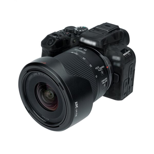 JJC EW-73E -vastavalosuoja (Canon RF 15–30mm f/4.5–6.3 IS STM)
