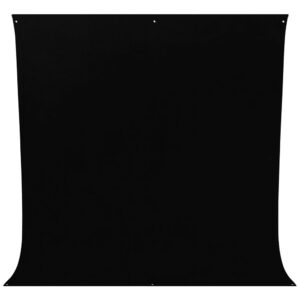 Westcott Wrinkle-Resistant Backdrop - Rich Black (2,7 x 3 m)