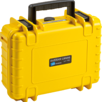 B&W Type 1000 hard camera bag (pre-cut foam), yellow