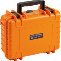 B&W Type 1000 hard camera bag (pre-cut foam), orange