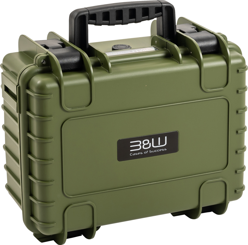 B&W Outdoor Cases Type 3000 / Bronze green (divider system)