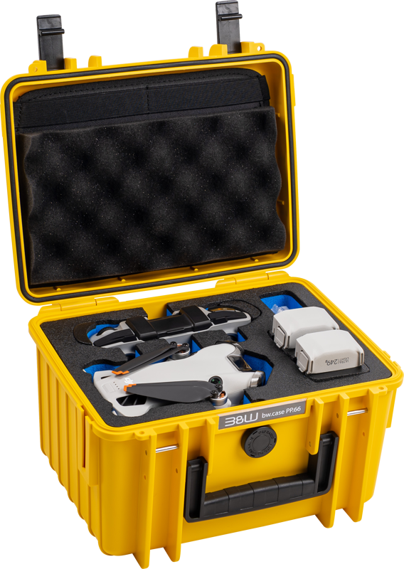 B&W Outdoor Cases Type 2000 for DJI Mini 4 Pro / Yellow