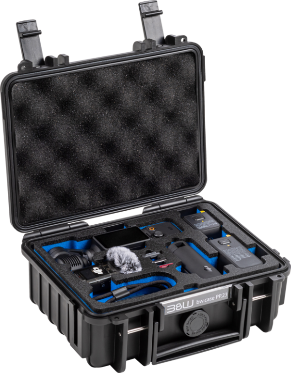 B&W Outdoor Case Type 500 for DJI Osmo Pocket 3 Creator Combo, Black