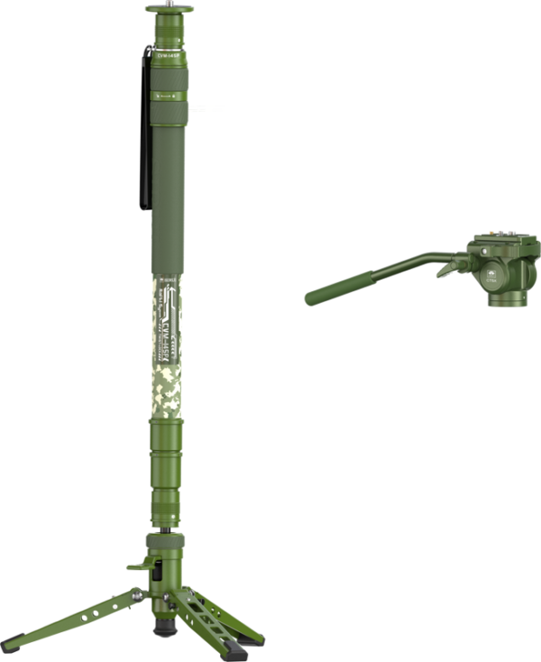 800q-02_130546 Sirui Monopod Video Set Pedal Version Camouflage CVM-145P + CT5X