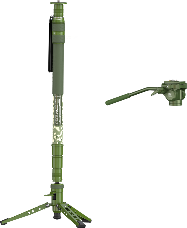 Sirui Monopod Video Set Pedal Version Camouflage CVM-145P + CT5X