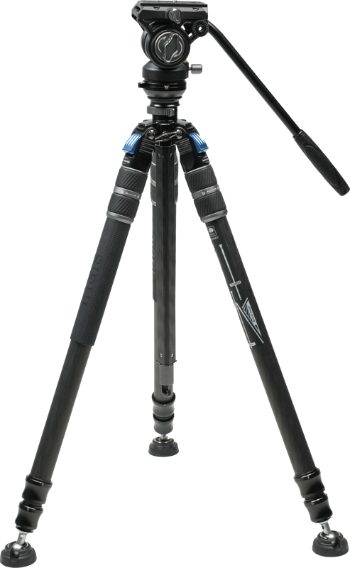 800q-02_132693 Sirui One Step Height Adjustment Carbon Video Tripod Kit SVS60 + S3