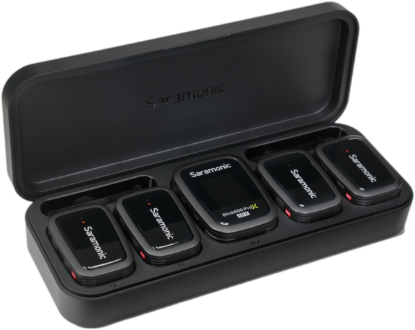 800q-03_128739 Saramonic Blink 500 Pro B8 2.4GHz 4-Ch Wireless Microphone System with Case and Onboard recording