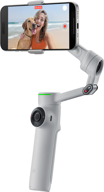 Insta360 Flow 2 AI Tracker Bundle Stone Gray -gimbal