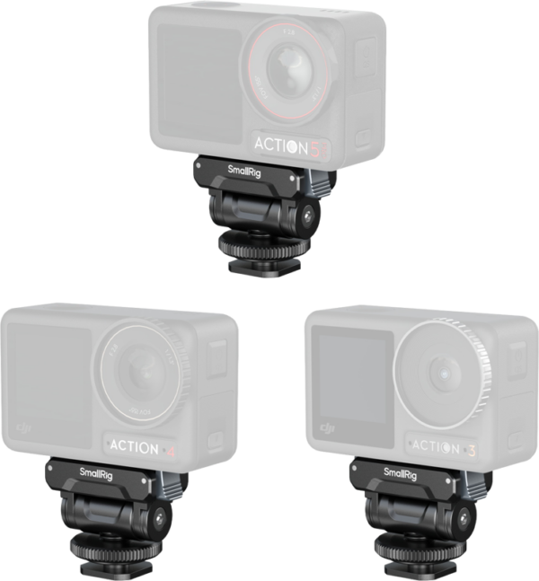 SmallRig 5436 Quick Release Support for DJI Osmo Action 5 Pro/4/3 with Cold Shoe