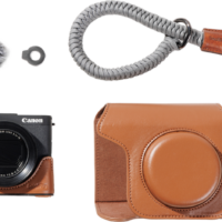 SmallRig 5385 Leather Case Kit for Canon PowerShot V1 Brown