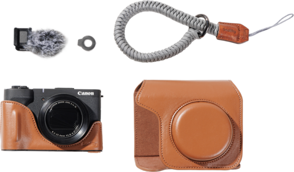 SmallRig 5385 Leather Case Kit for Canon PowerShot V1 Brown
