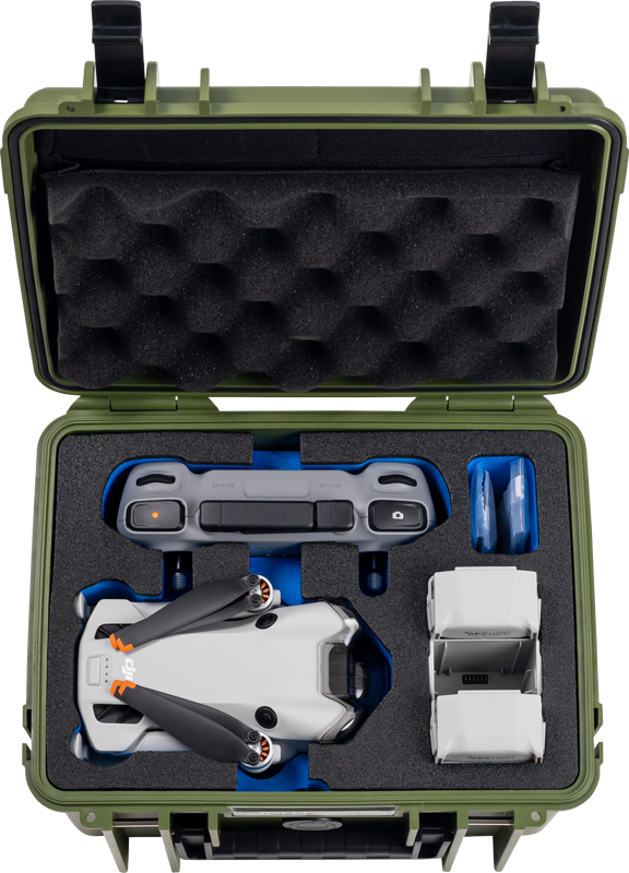 B&W Outdoor Cases Type 2000 for DJI Mini 4 Pro / Bronze Green