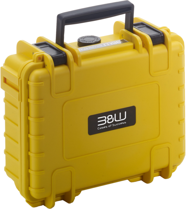 B&W Outdoor Case Type 500 for DJI Osmo Pocket 3 Creator Combo, Yellow