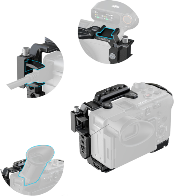 SmallRig 5590 Advanced Cage Kit with Battery Plate for Sony FX2