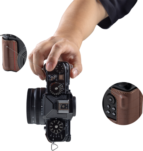 SmallRig 5096 Leather Case Kit for Nikon Z f Brown
